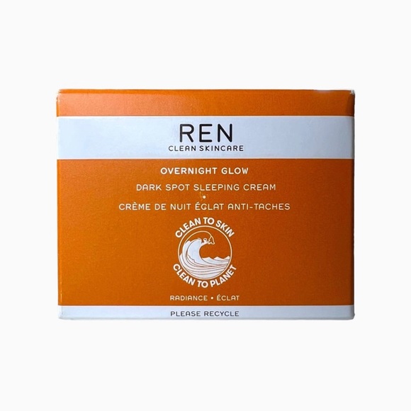 BNIB! REN Clean Skincare Overnight Glow Dark Spot Sleeping Cream, 1.7 - Picture 2 of 4
